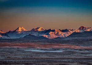 Landscape view of the Alaska Mountains